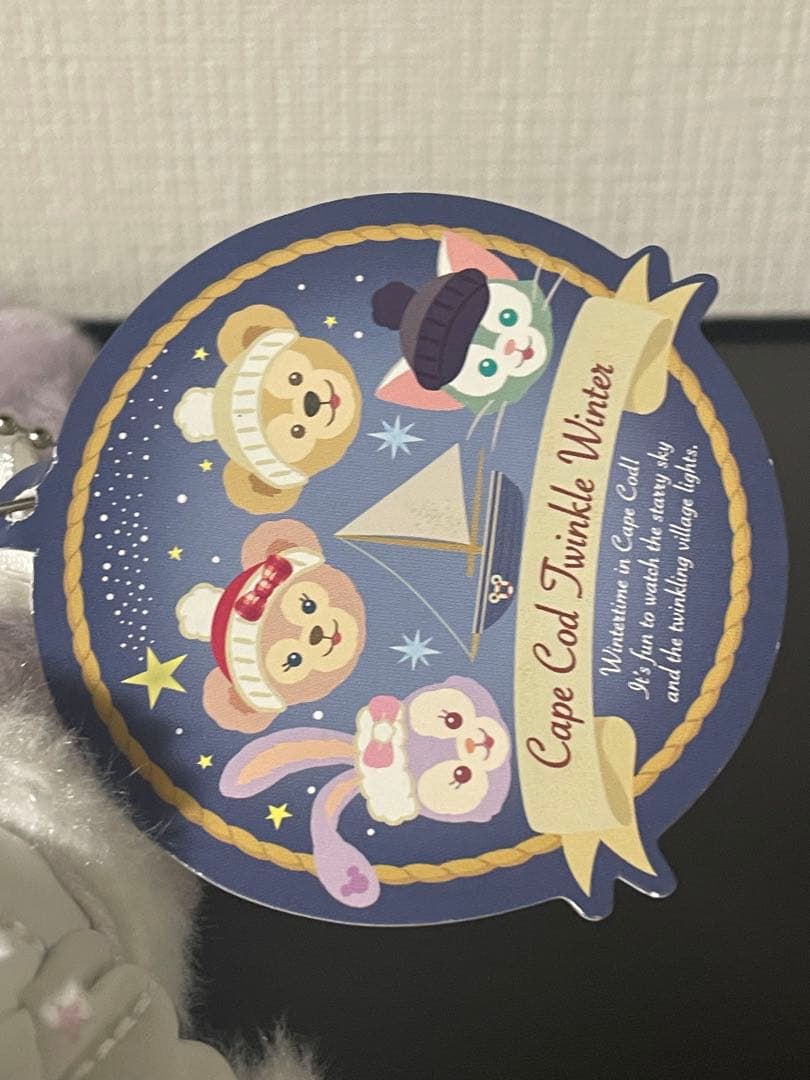 ディズニー　トゥインクルウィンター　ステラルー　ぬいぐるみバッジ　ダッフィー