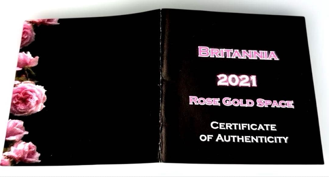 ★2021 ブリタニア　銀貨　１オンス　シルバー.999　ローズゴールド★