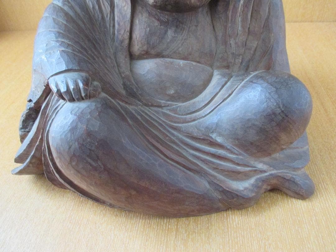 木彫　達磨像　時代物　禅　102