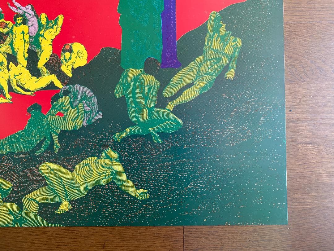 横尾忠則　ポスター1974年「GREETIG」はいずか印刷　直筆サイン入り　美品