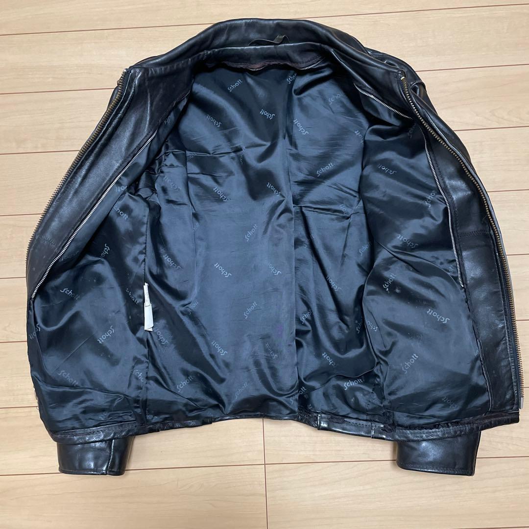 Schott シングルライダース　38 ボアライナー付き