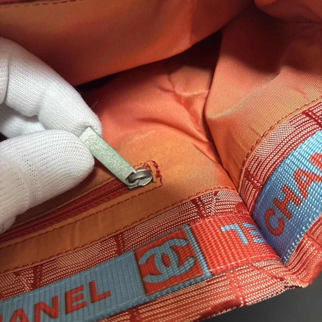 【証明書付き】 CHANEL トートバッグ ニュートラベルライントート レッド