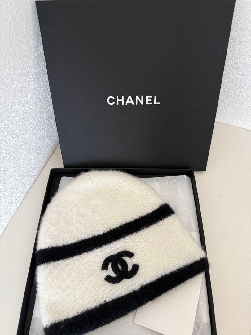 CHANEL ニット帽 カシミヤ 美品