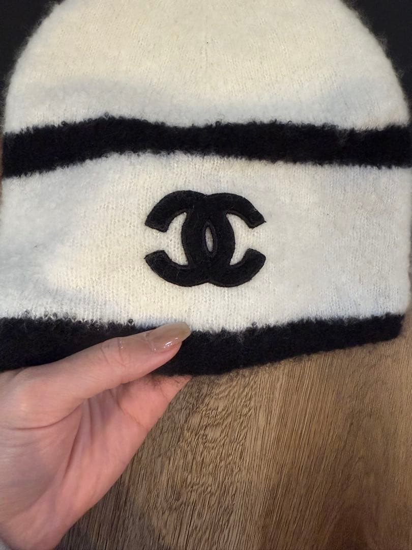 CHANEL ニット帽 カシミヤ 美品