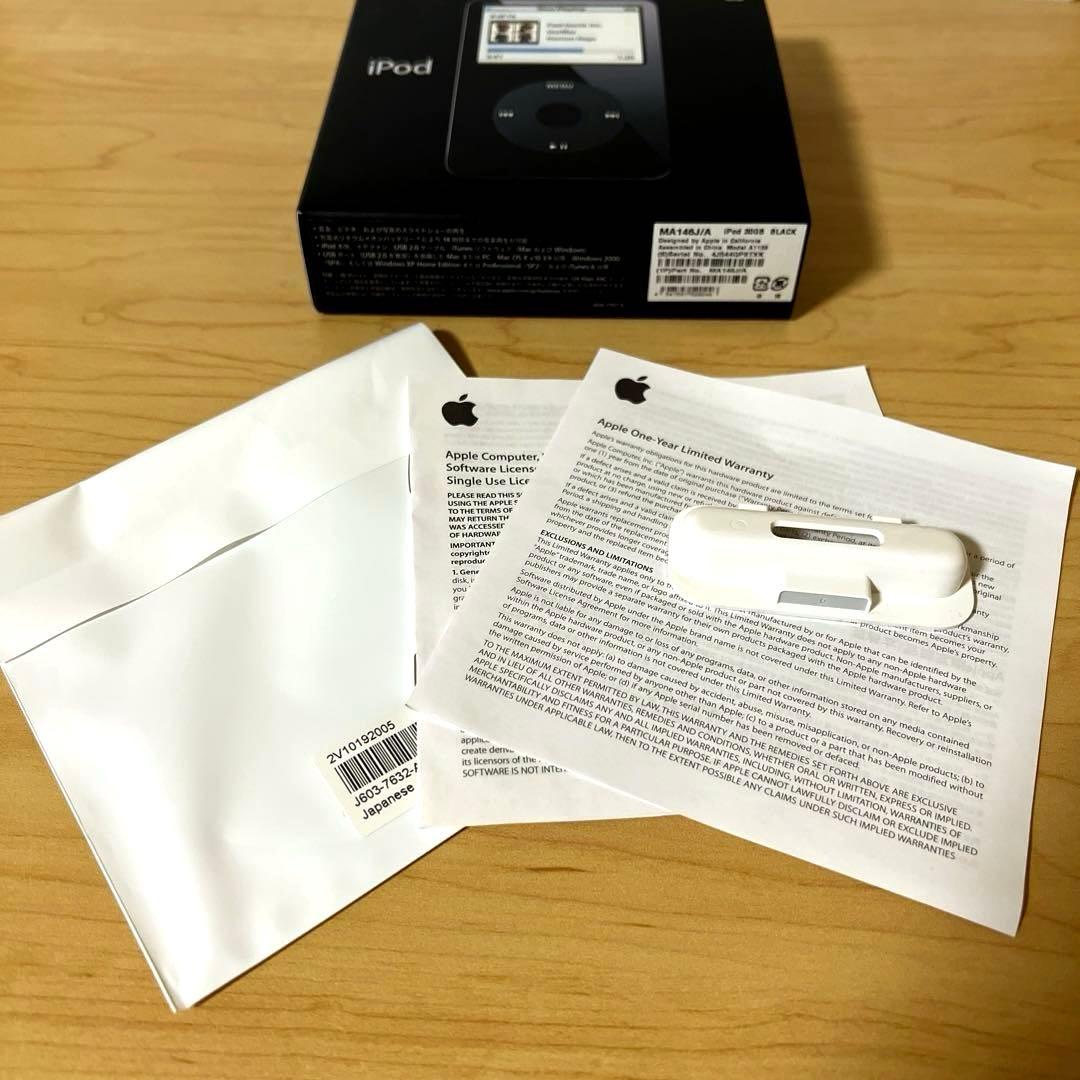 美品 Apple iPod 30GB BLACK MA146J/A