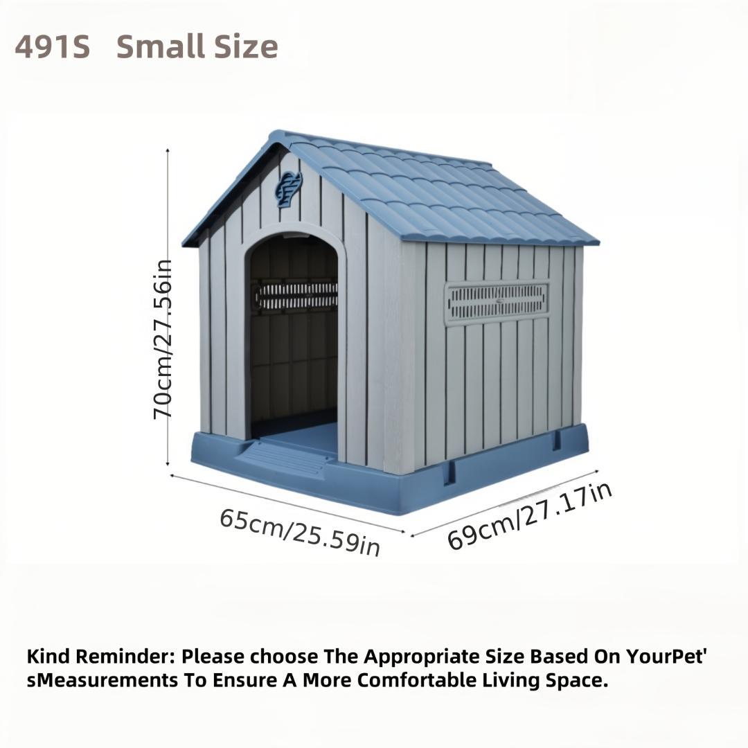 屋外用プラスチックペットハウス 耐候四季対応 頑丈通気 小動物向け 可搬式