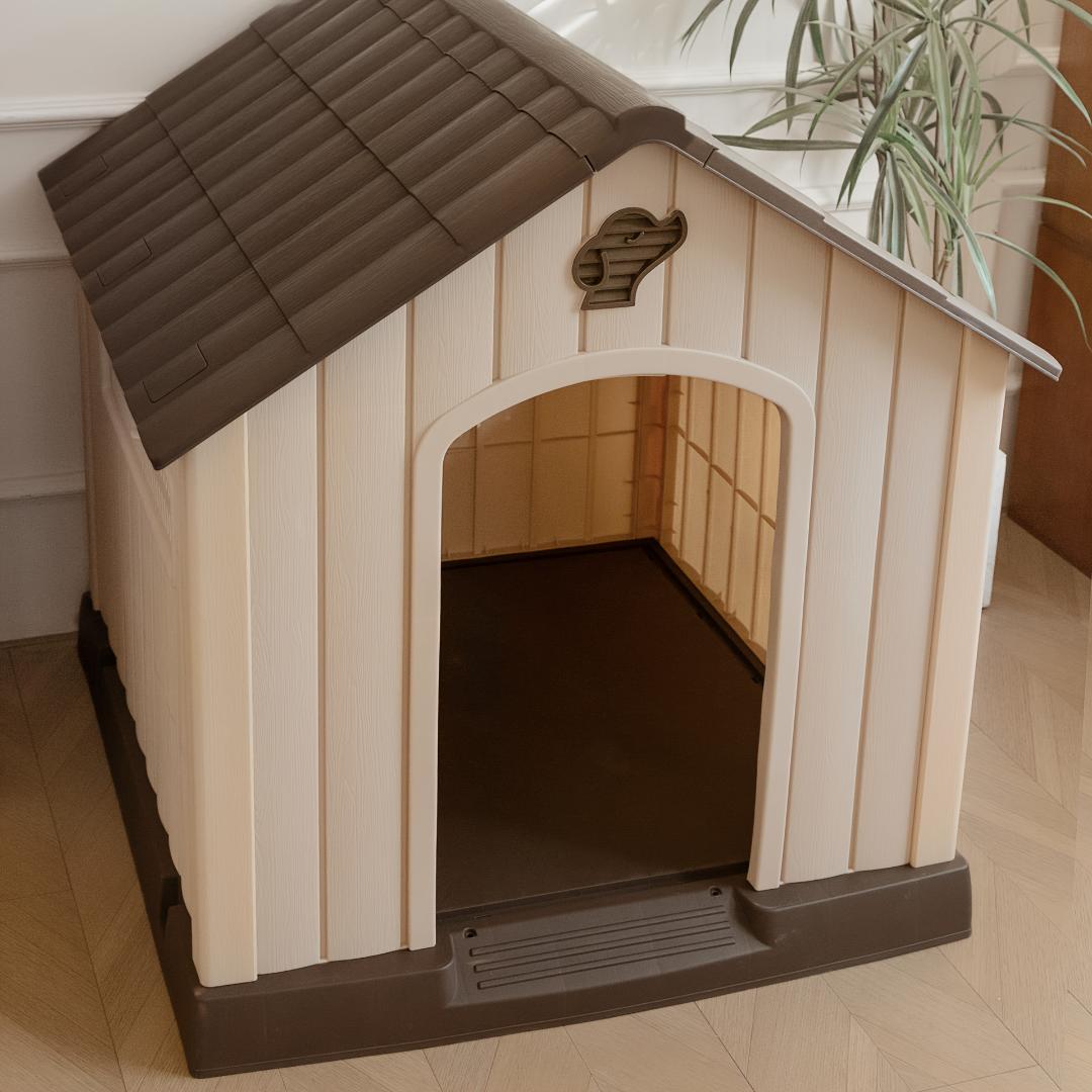 屋外用プラスチックペットハウス 耐候四季対応 頑丈通気 小動物向け 可搬式