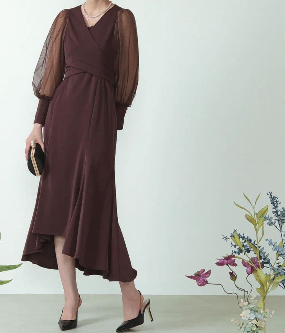 美品♡ドリードール クロスデザインドレス 結婚式 オケージョン