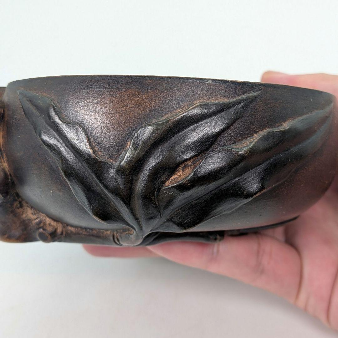 桃香炉 陶器製 合箱合布 香爐 香道具 抹茶道具 茶器 置物 細工物 モモ 古玩