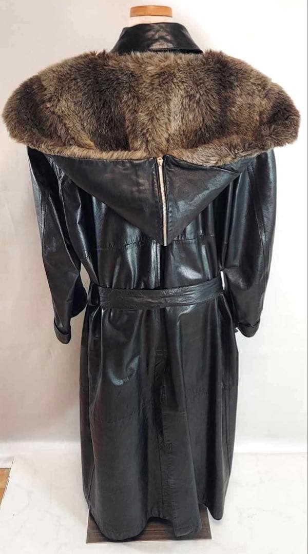 LUNA MATTINO ルナマティーノ ファー付きレザーロングコート Mサイズ