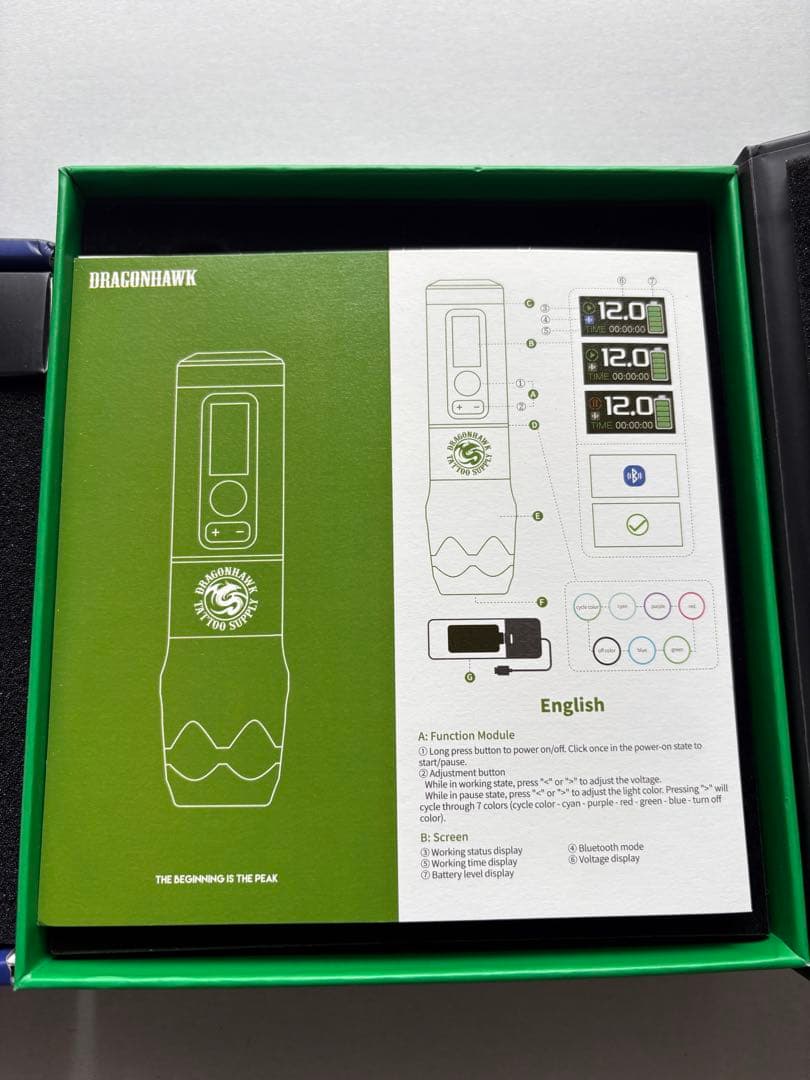 Dragonhawk x20 pro ワイヤレスプロフェッショナルタトゥーマシン