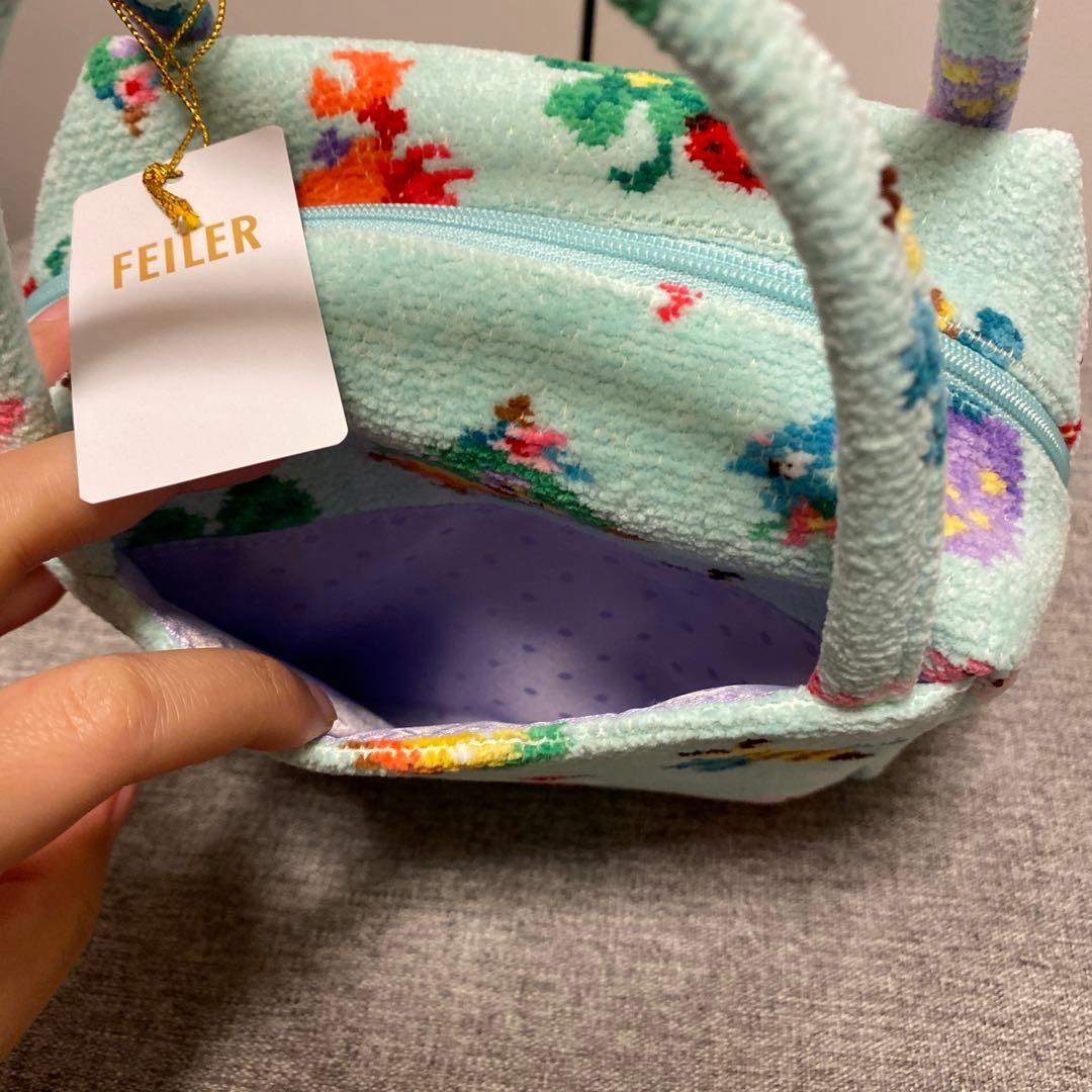 FEILER 神崎恵さん×フェイラー　ファンキーフォーチュン　ミニキューブバッグ