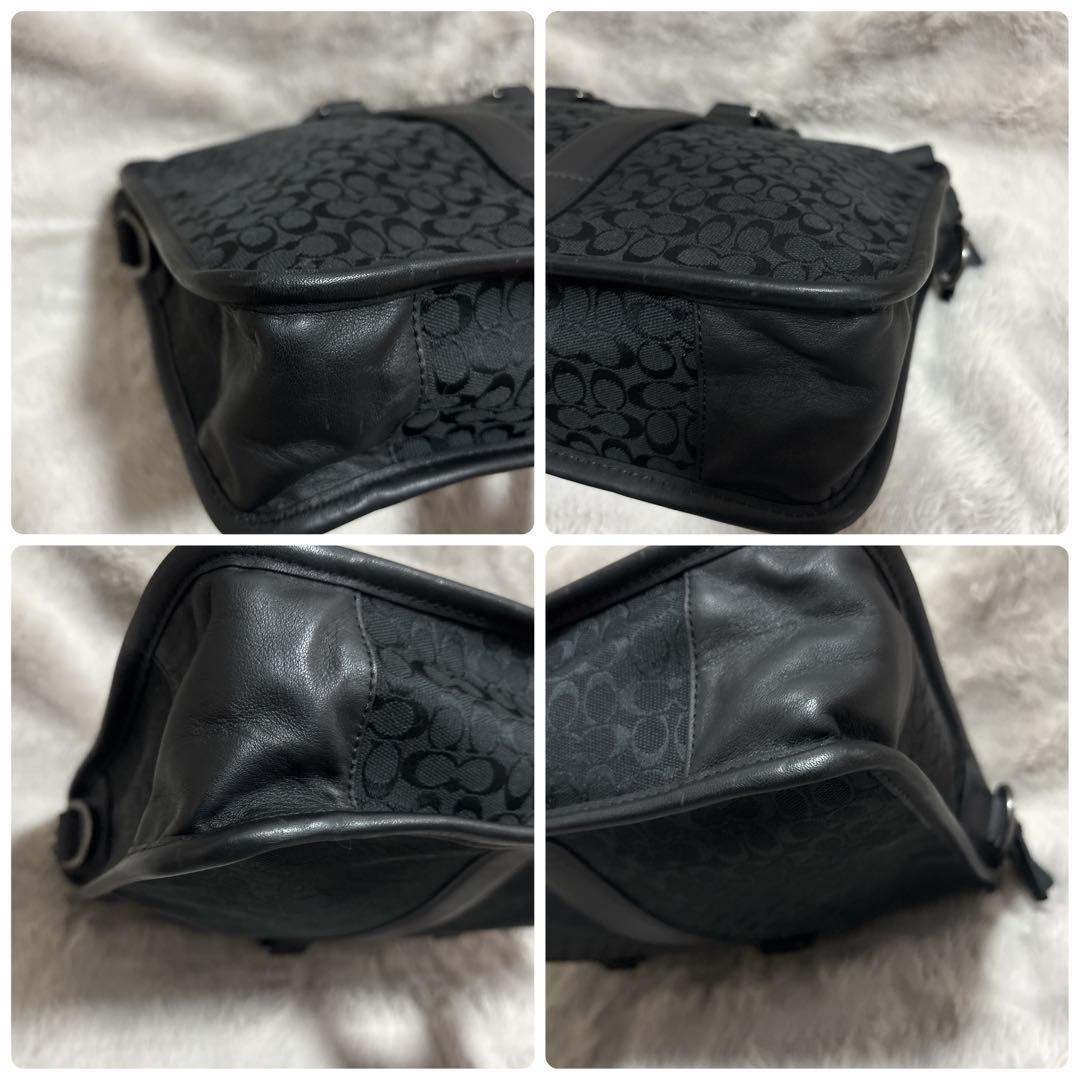 【美品】Couch ビジネスバッグ ブリーフケース キャンバス シグネチャー 黒