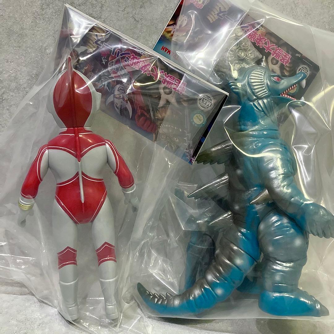 新品未開封 MAT ソフビ ウルトラマンジャック ムルチ + ミニメイツ星人