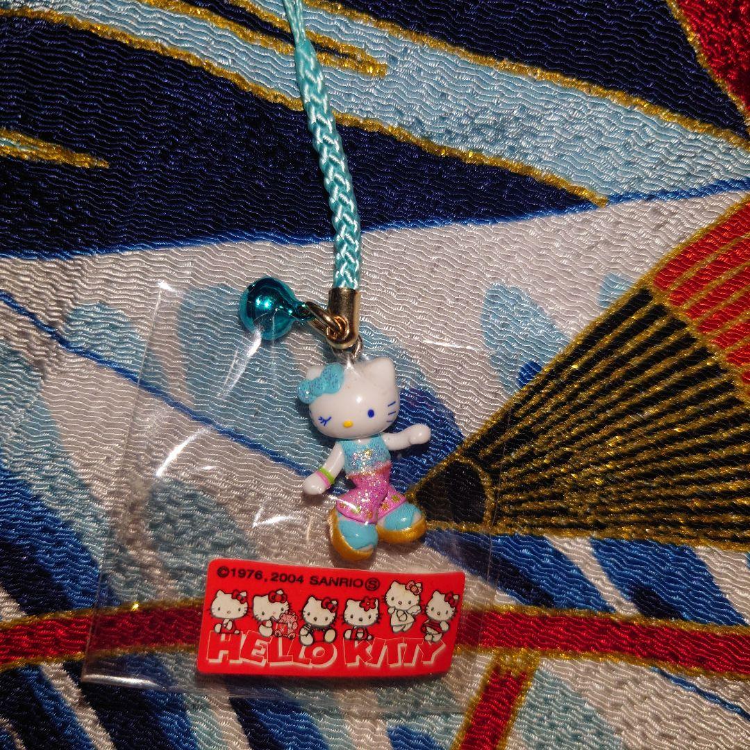 ハローキティ　根付　キティ&ミミィ　脚長　KITTY&MIMMY　ミミィ根付