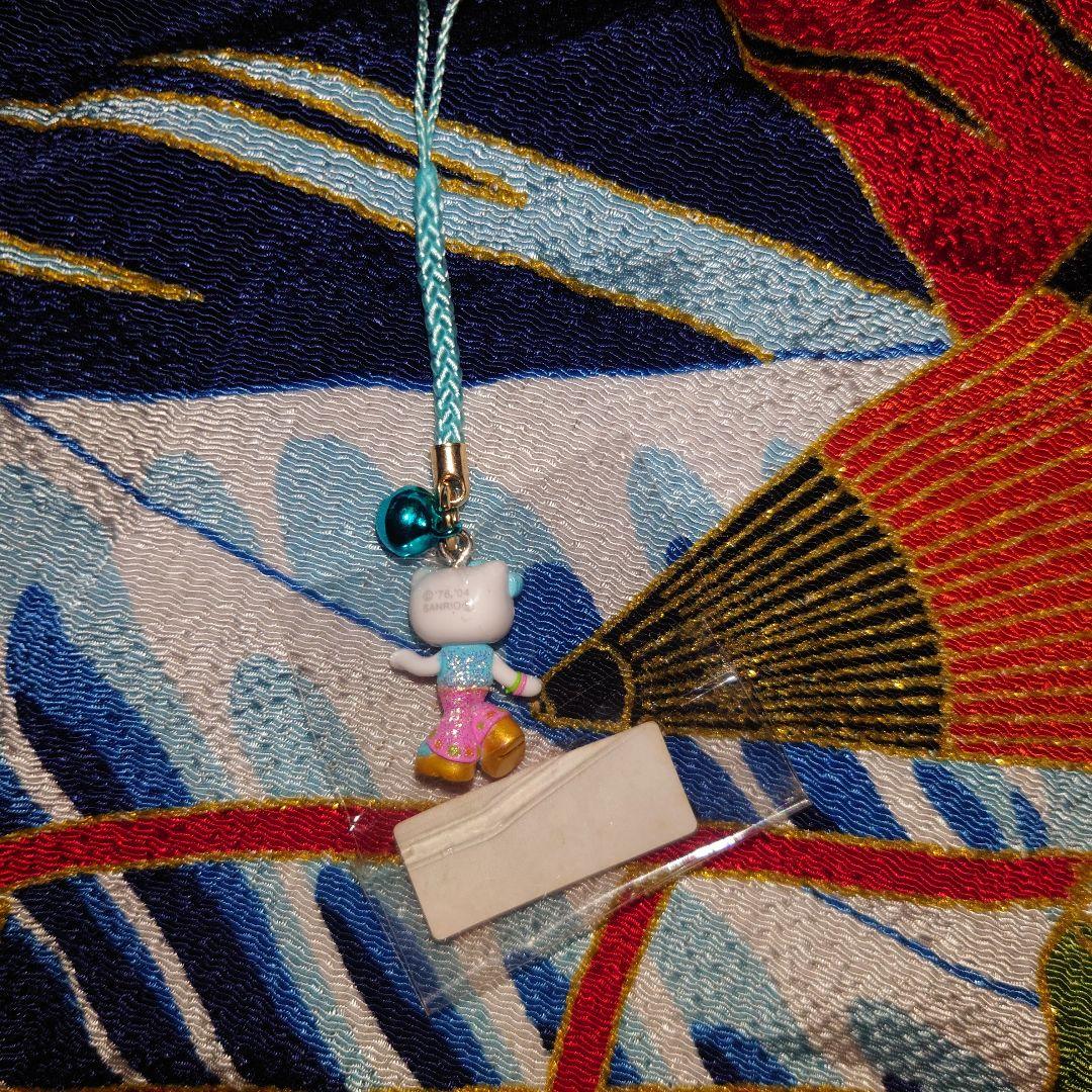 ハローキティ　根付　キティ&ミミィ　脚長　KITTY&MIMMY　ミミィ根付