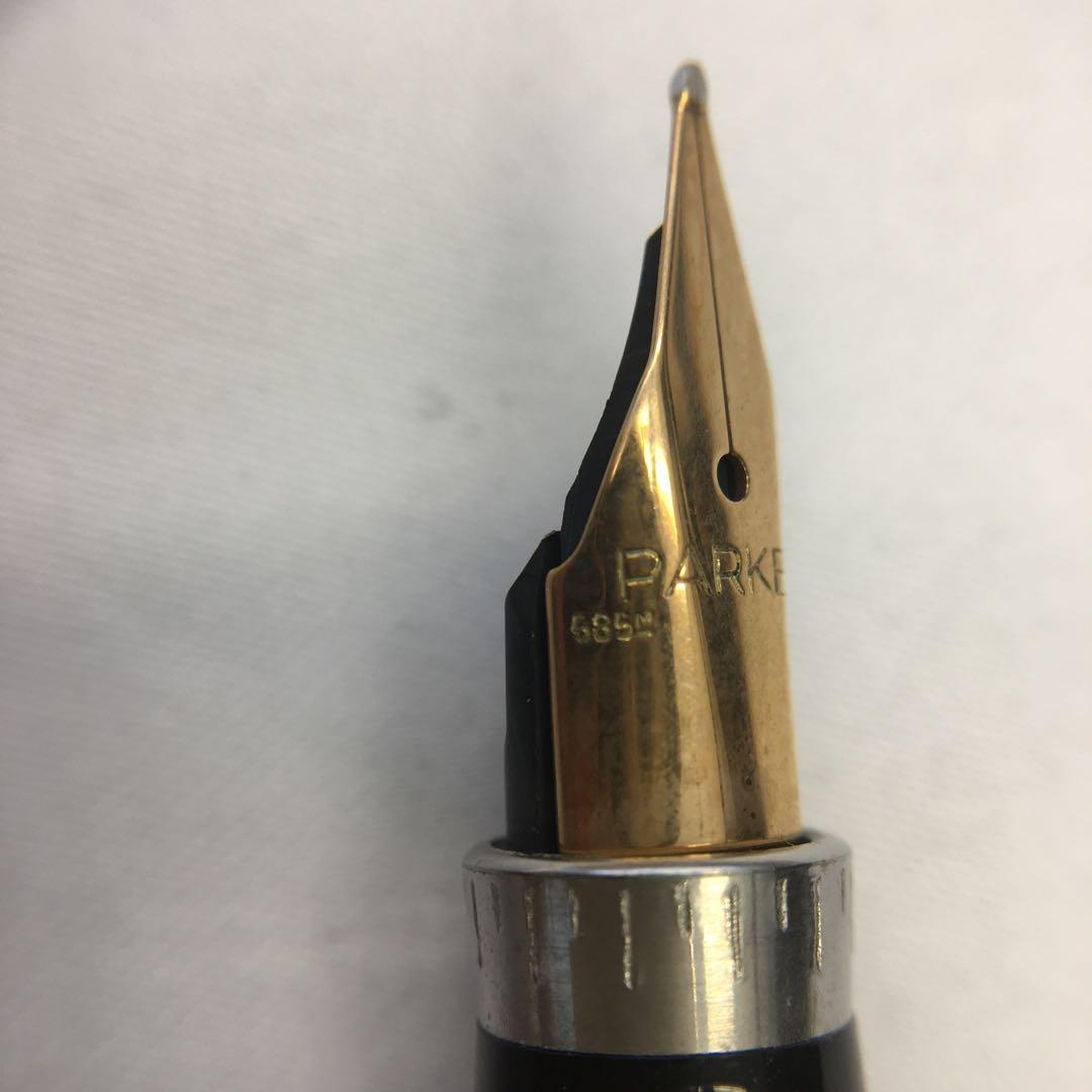 PARKER LAQUE 万年筆 14Kペン先 フランス製ボールペン付