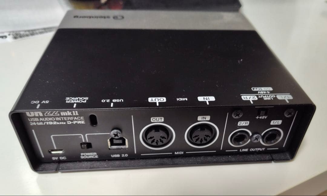 UR22mkII オーディオインターフェイス