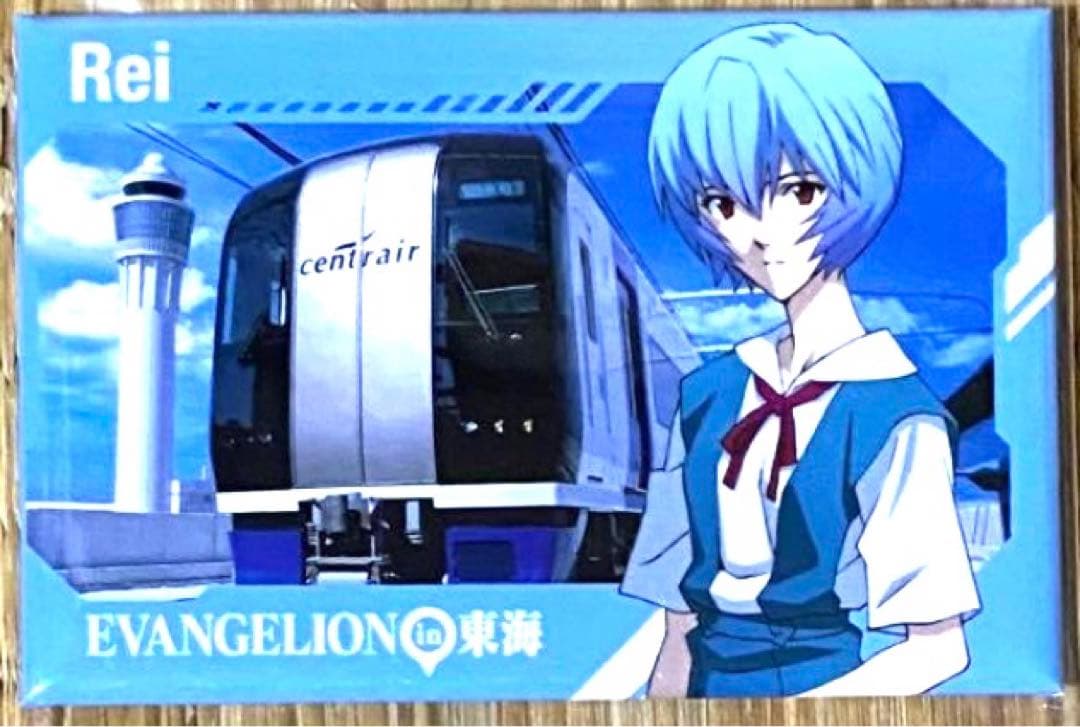 エヴァンゲリオン　綾波レイ　東海　スクエア缶バッジ