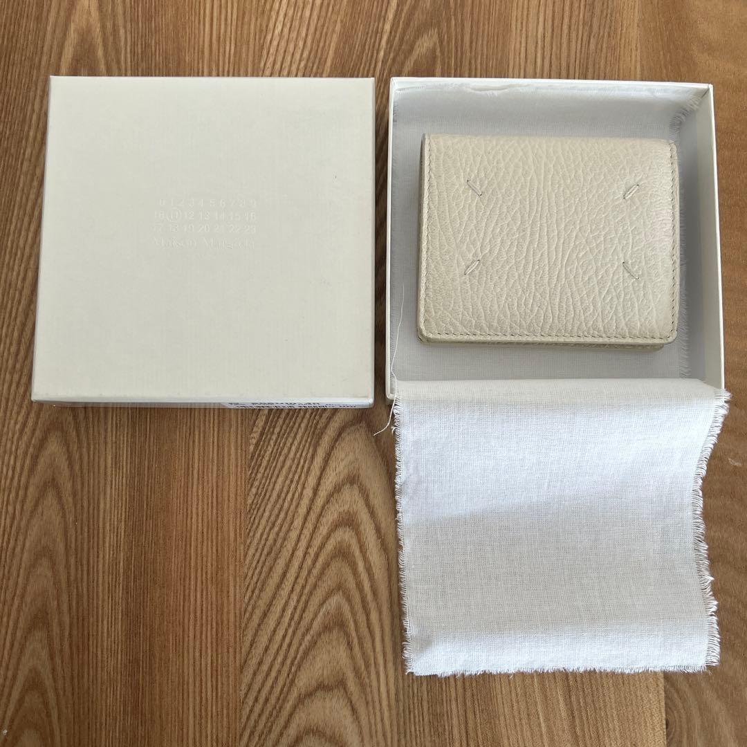 【Maison Margiela】二つ折り財布 アイボリー