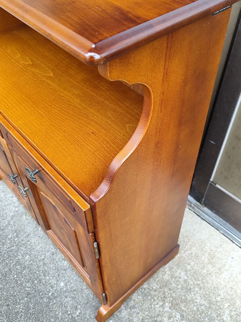 サ*ー様 karimoku カリモク コロニアル キャビネット 電話台 アンティ