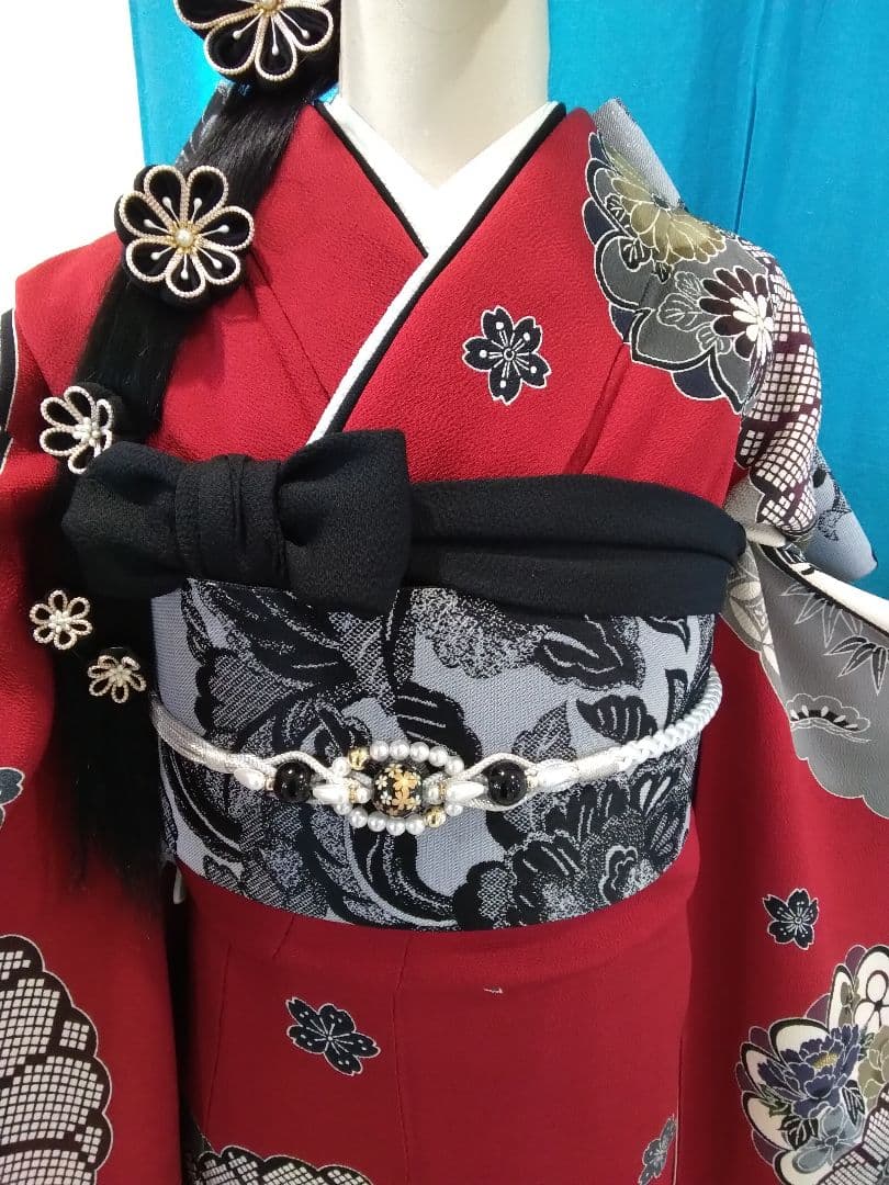 振袖フルセット、正絹振袖成人式、重ね衿、帯揚げ帯締め、高級袋帯、長襦袢