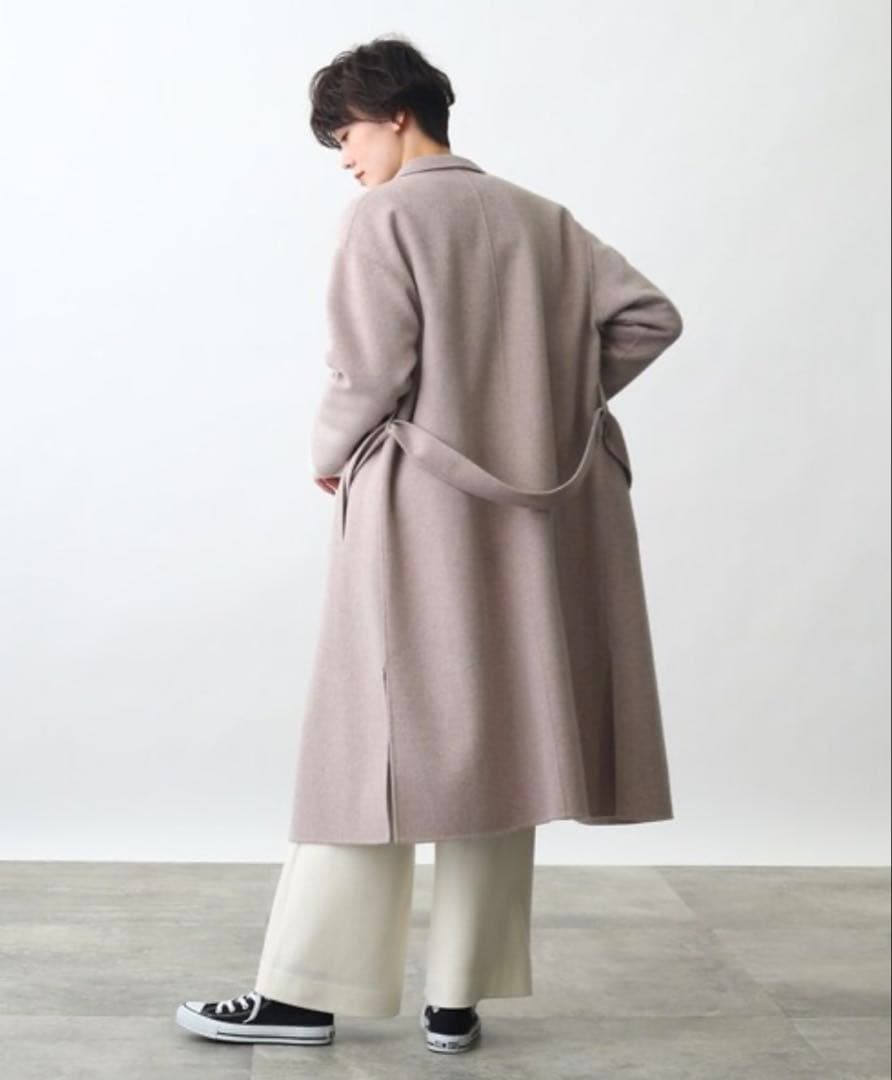 INDIVI ハミルトンウール　リバーテーラーコート　ロングコート　3号　XXS