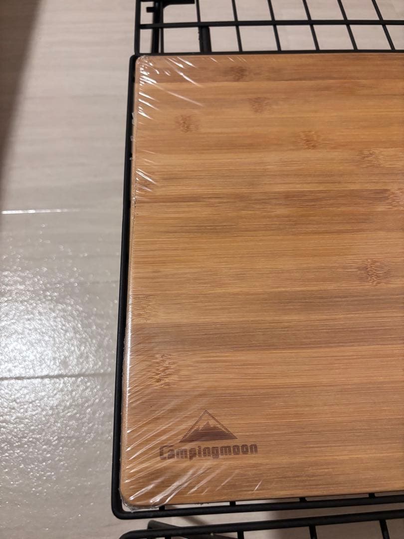 【キャンピングムーン】フィールドラック　3台＋竹製天板＋ケース