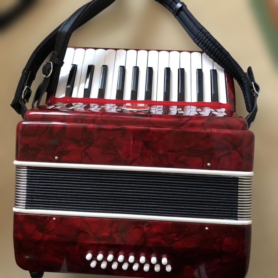 アコーディオン　美品　22キー　キーボードアコーディオン