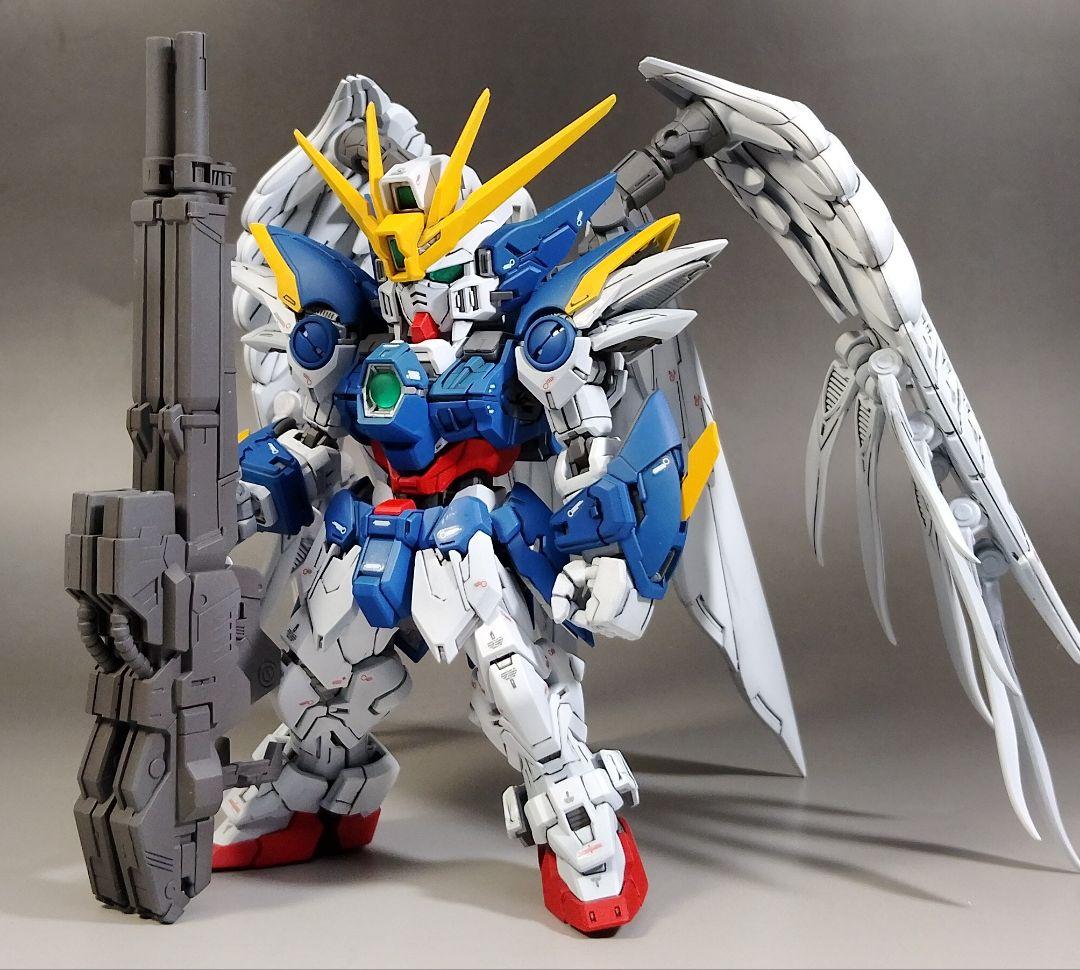 MGSD ウイングガンダムゼロ EW 改修 全塗装 完成品