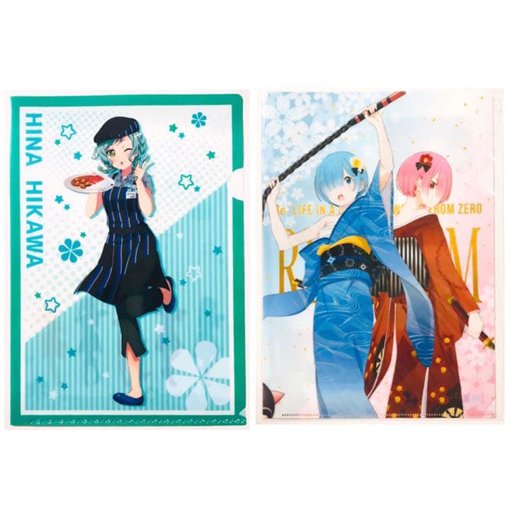 新品★氷川日菜＆レム＆ネム★クリアファイル★2点セット