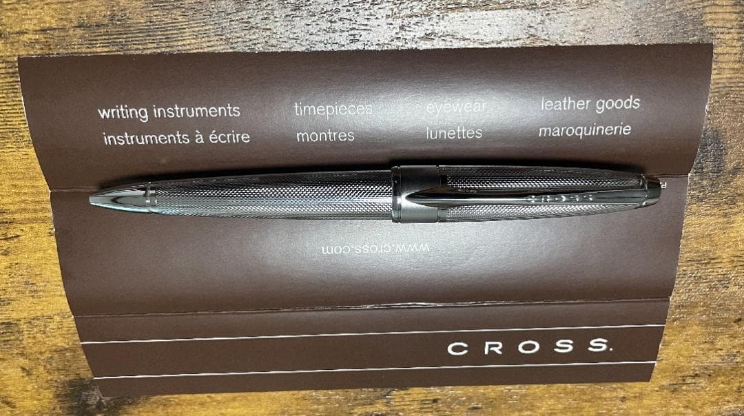 CROSS スターリングシルバー ボールペン 格子柄