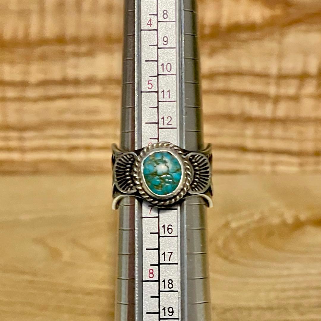 【Navajo】ナバホ サンシャインリーブス ターコイズ シルバーリング