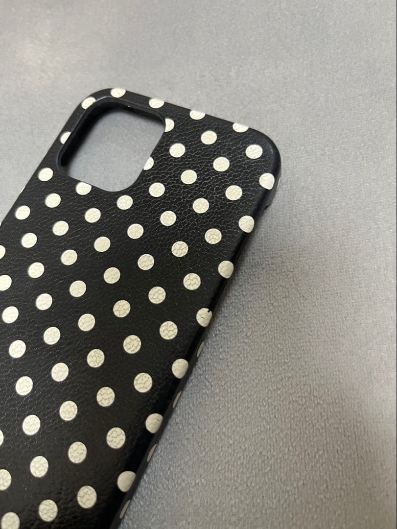 miumiu ドット柄レザースマホケース　iPhone12Pro Max