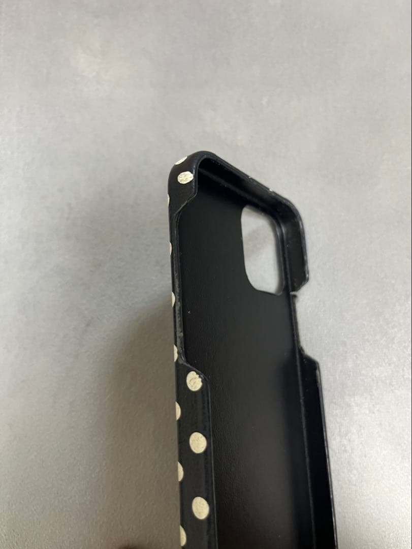 miumiu ドット柄レザースマホケース　iPhone12Pro Max