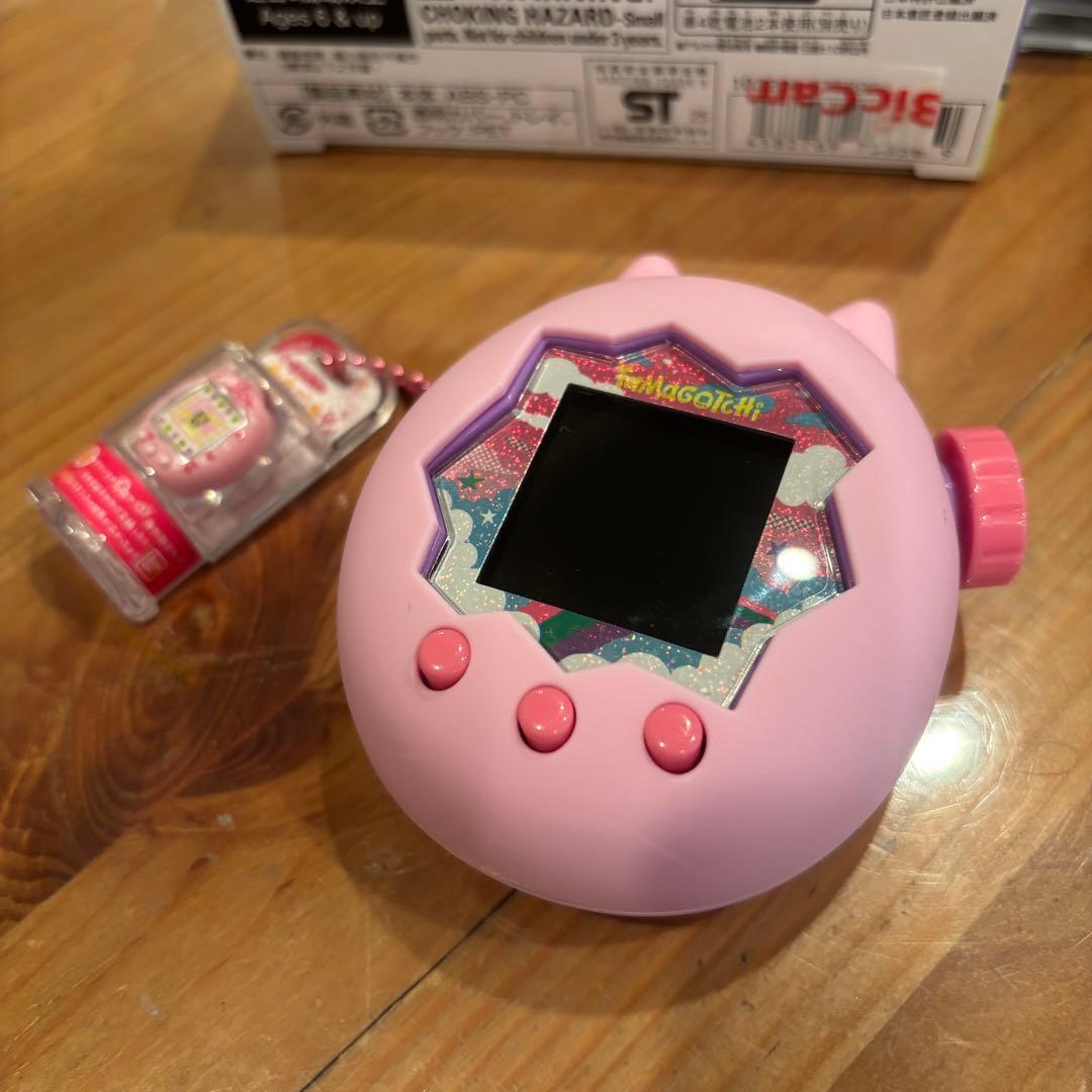 たまごっちパラダイス　パープルスカイ　ストラップ　ケース　画面保護付き