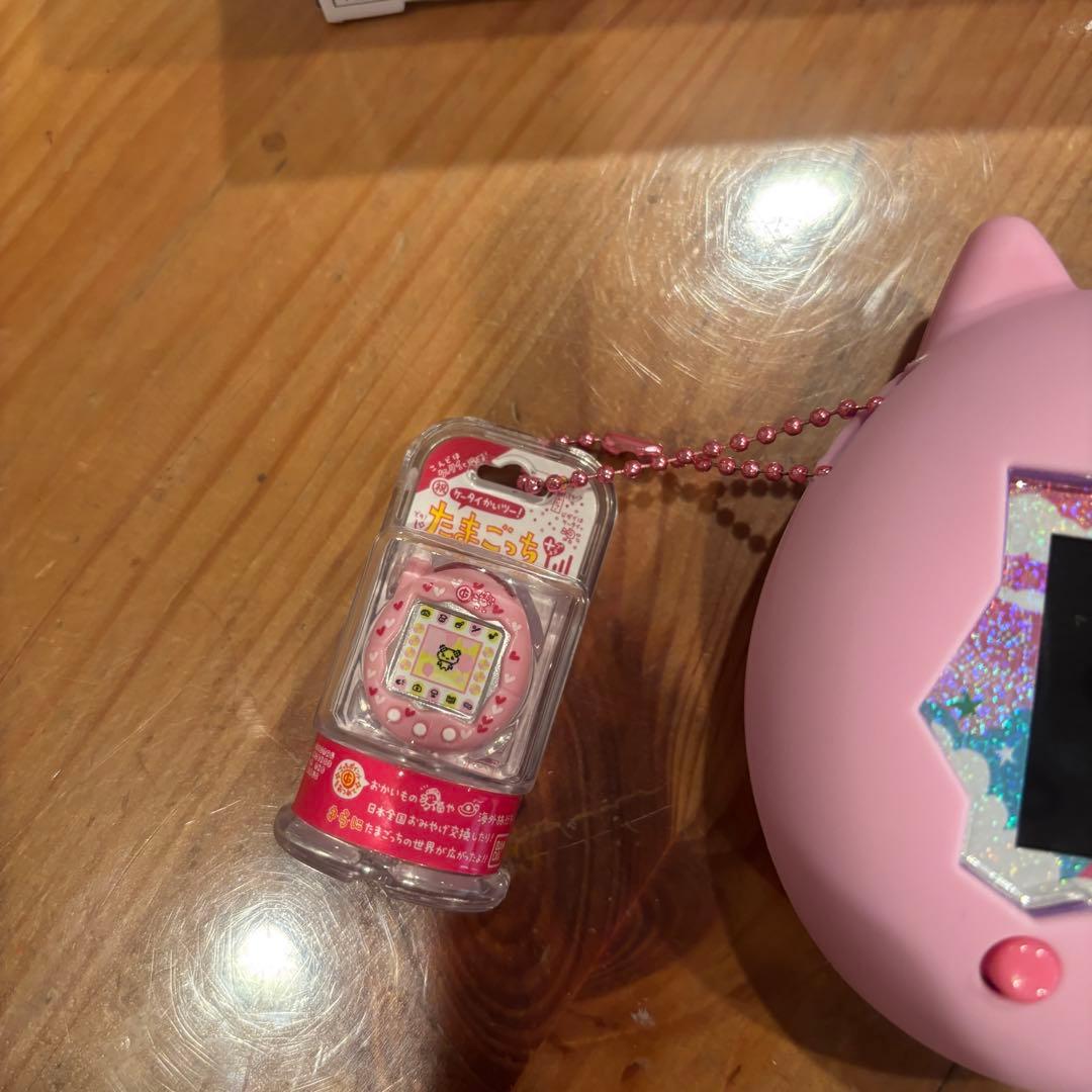 たまごっちパラダイス　パープルスカイ　ストラップ　ケース　画面保護付き