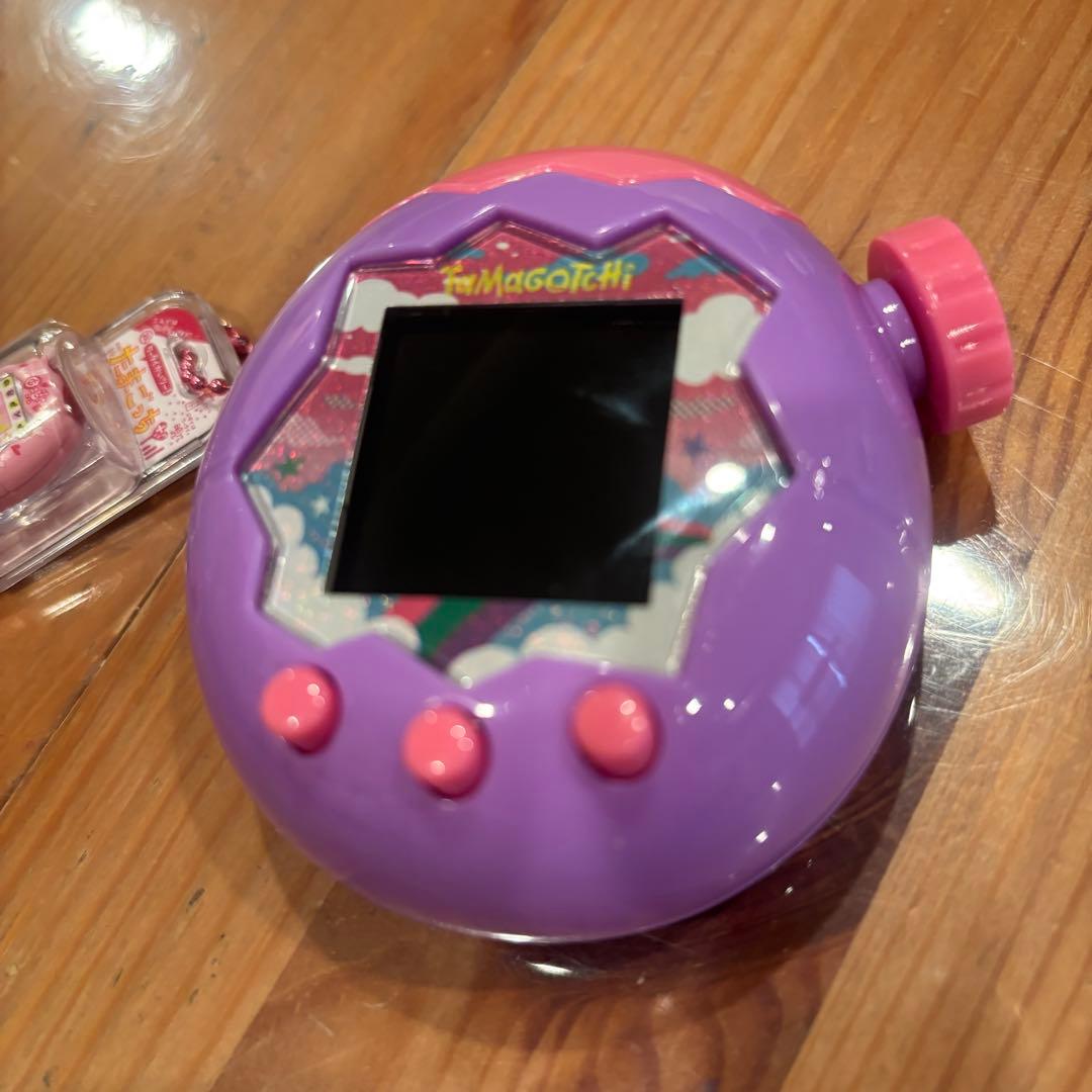 たまごっちパラダイス　パープルスカイ　ストラップ　ケース　画面保護付き