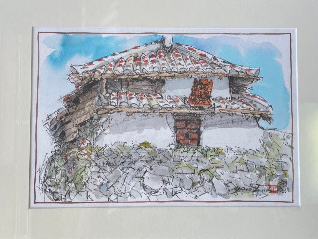 屋良朝春　絵画4号　壺屋新垣家住宅