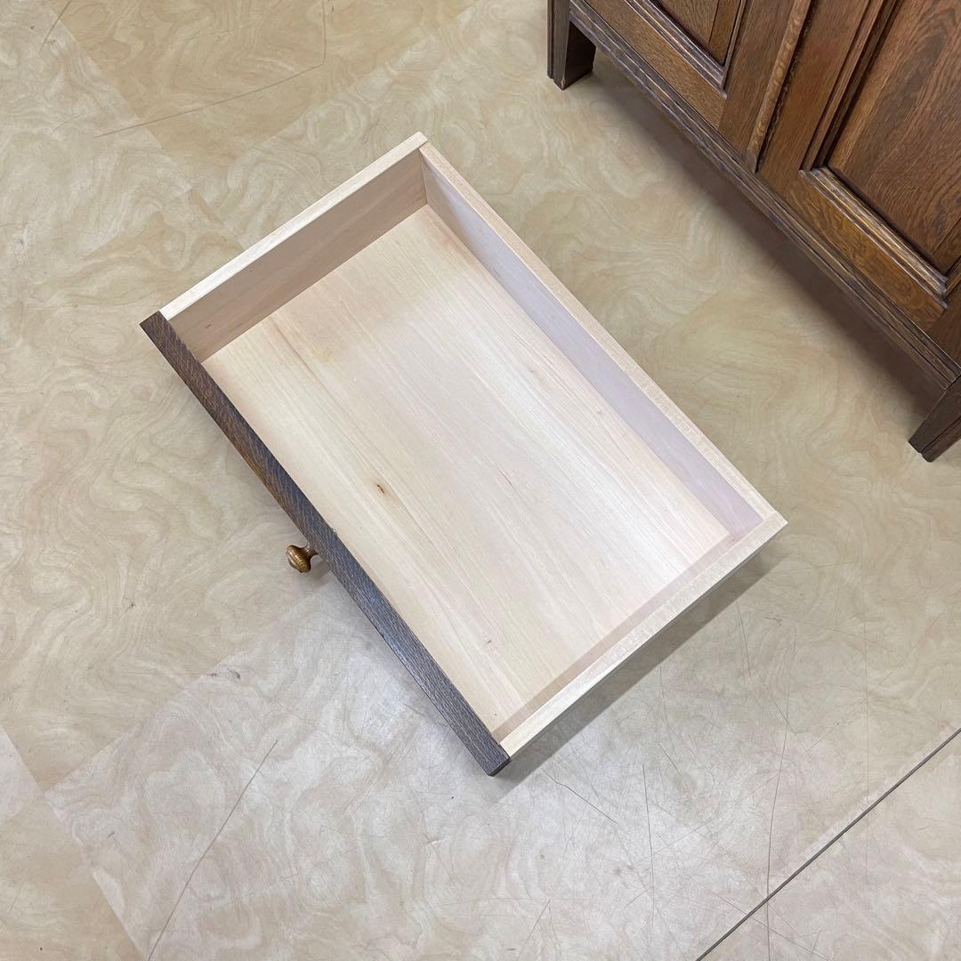 勇峰工芸 キャビネット 棚 電話台 引き出し チェスト コンソール 旭川家具