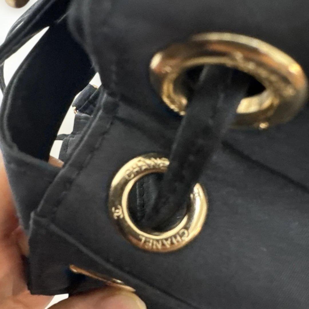 CHANEL ブラック ノベルティ　ショルダーバッグ　スパンコール