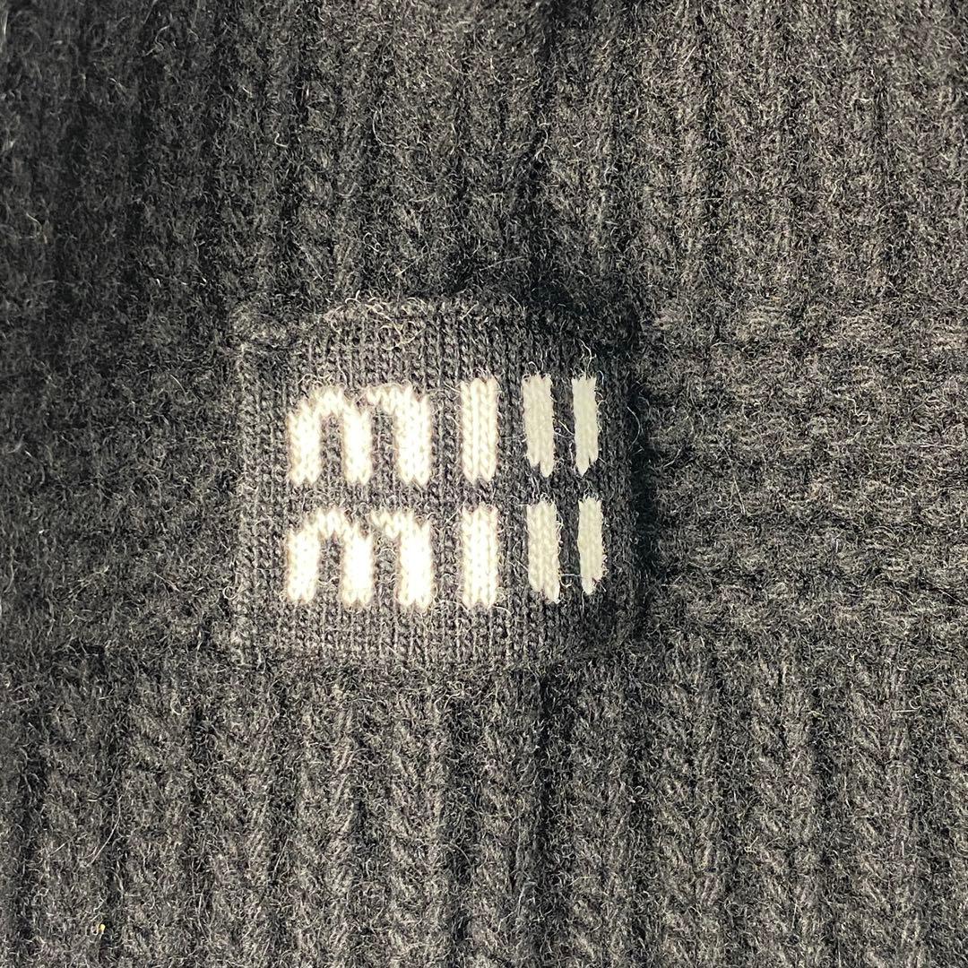 美品 ミュウミュウ miumiu ニット帽 Sサイズ 5HC311.