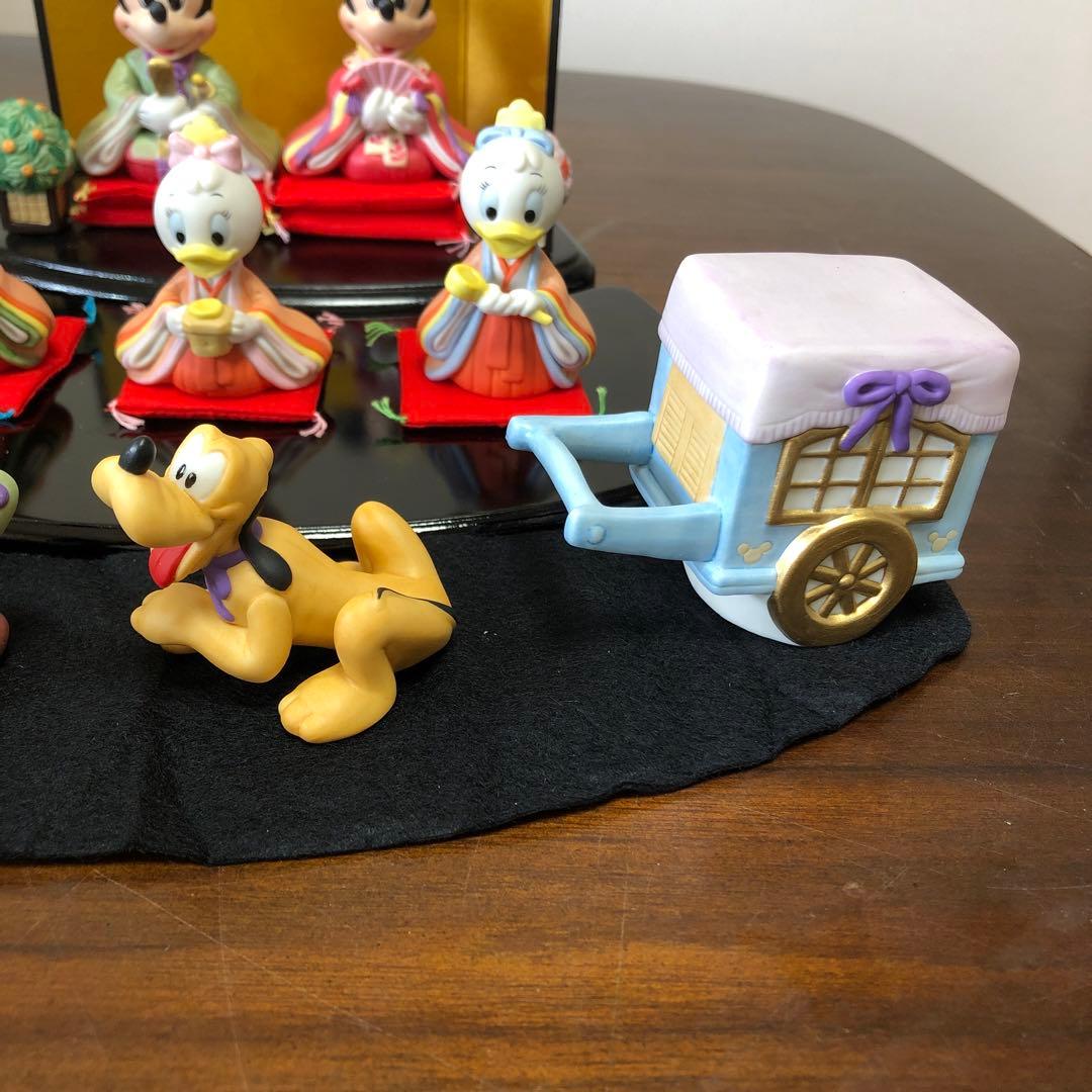 ミッキー&ミニー　3段お雛飾り人形(陶器)