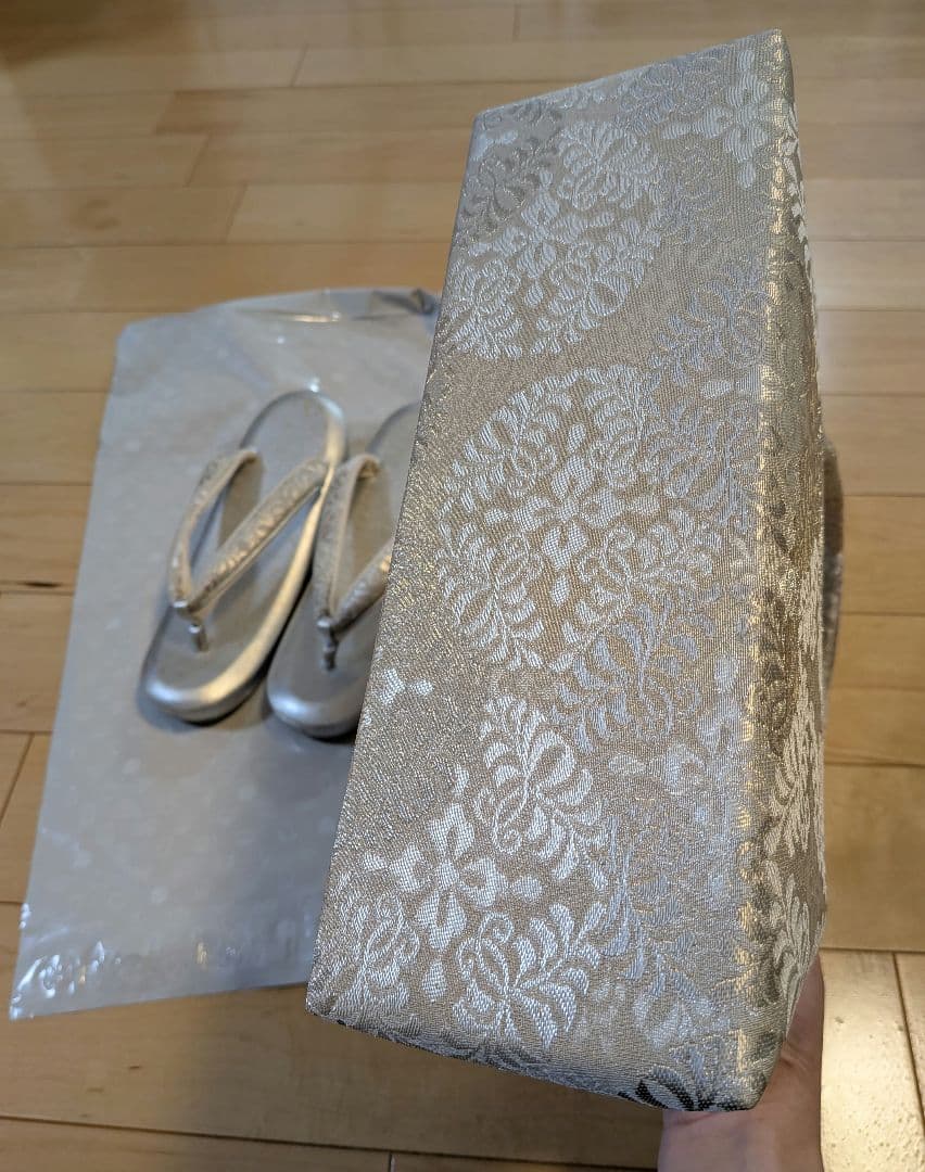 礼装　和装バッグ草履セット　結婚式　入学式　卒業式　和装バッグと草履セット