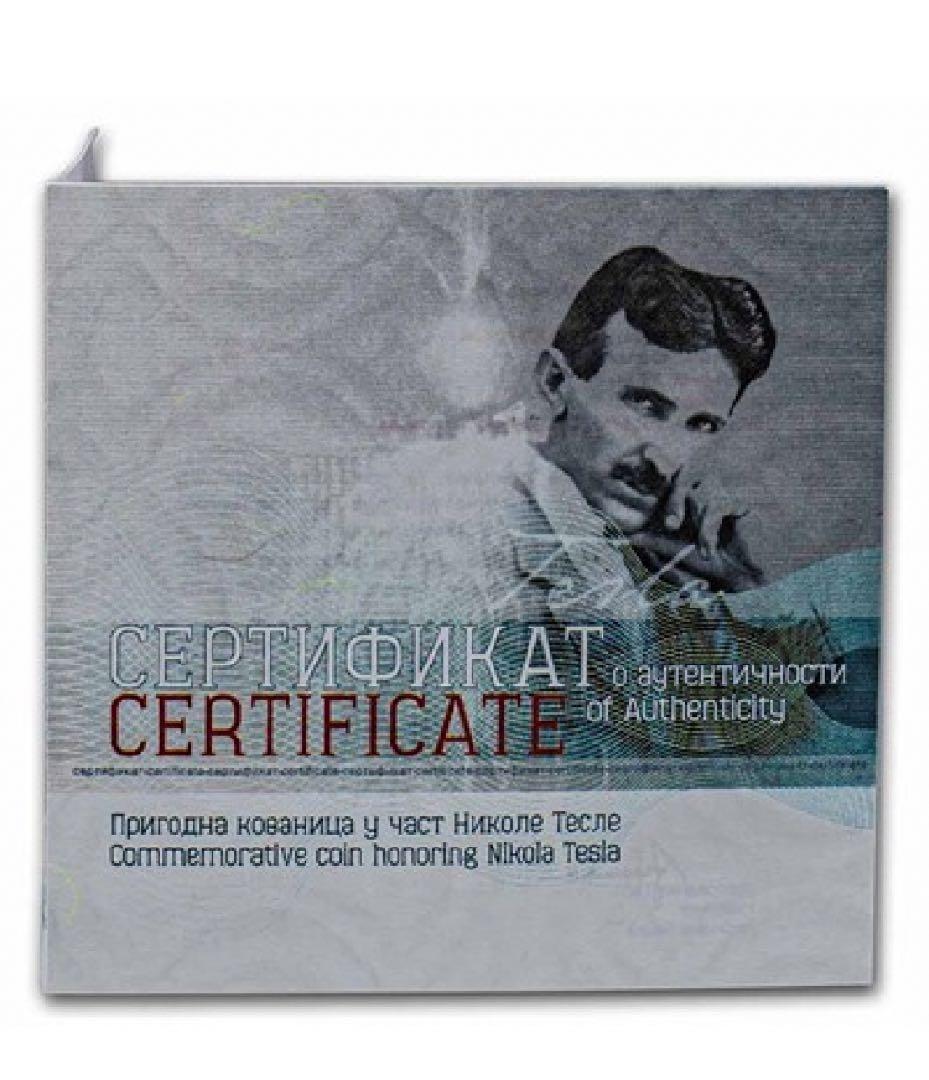 2023年　テスラ銀貨　プルーフver 反重量　1オンス　1枚