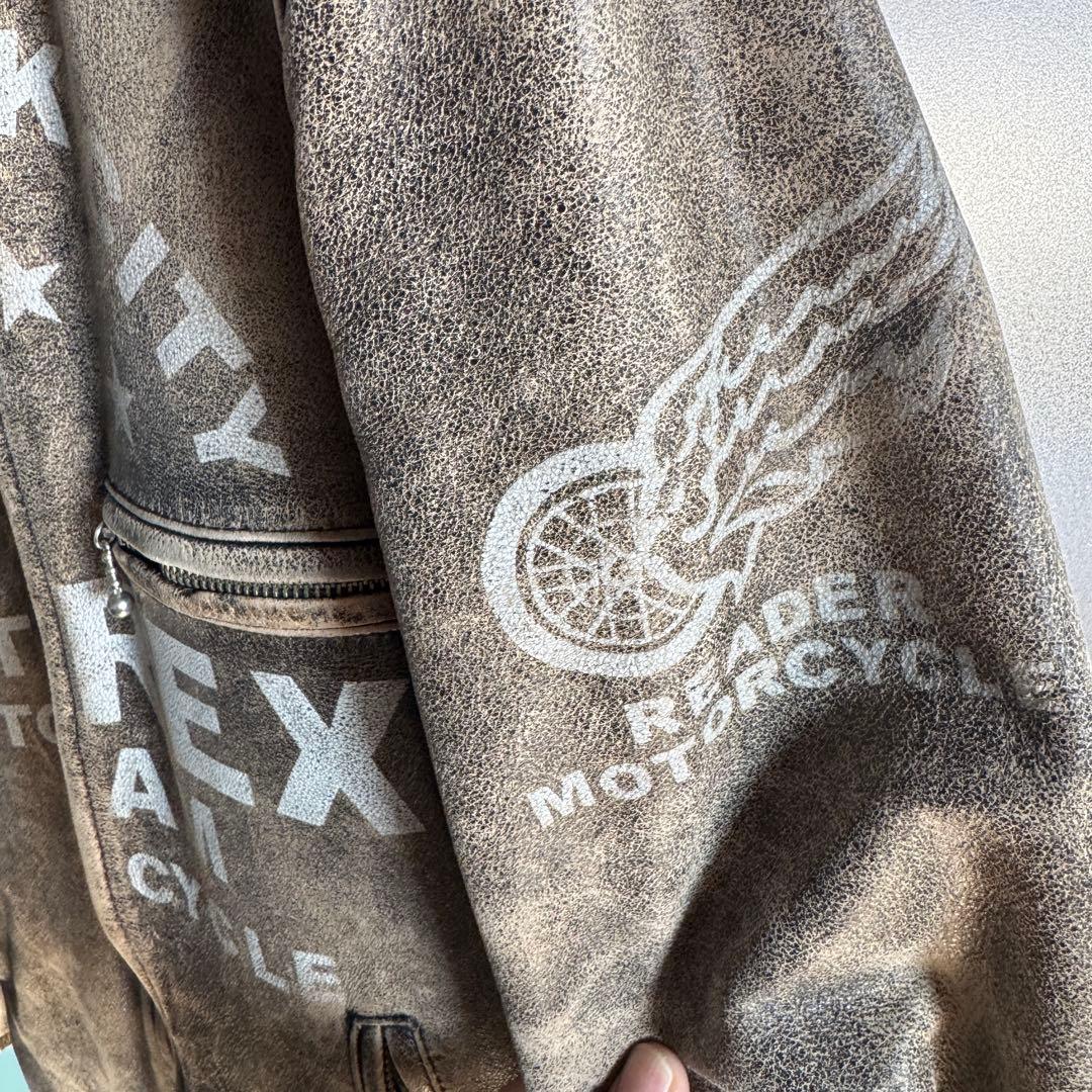 AVIREX レザーシングルライダース Lサイズ 6181022