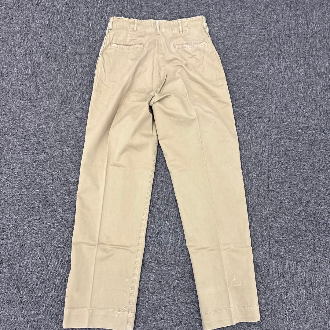 【米軍実物50s US ARMY M-45カーキチノパン32×35 1951年製