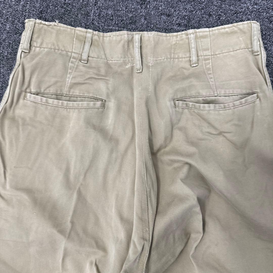 【米軍実物50s US ARMY M-45カーキチノパン32×35 1951年製