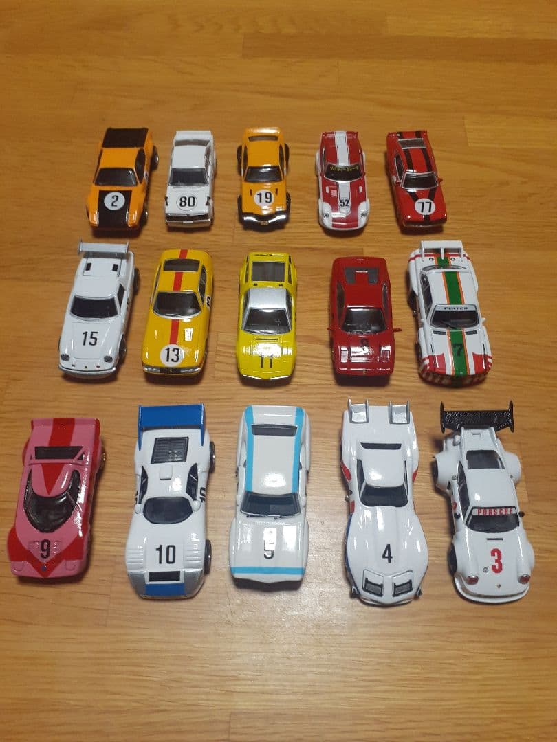 サーキットの狼　流石島レース出場車　ミニカーセット