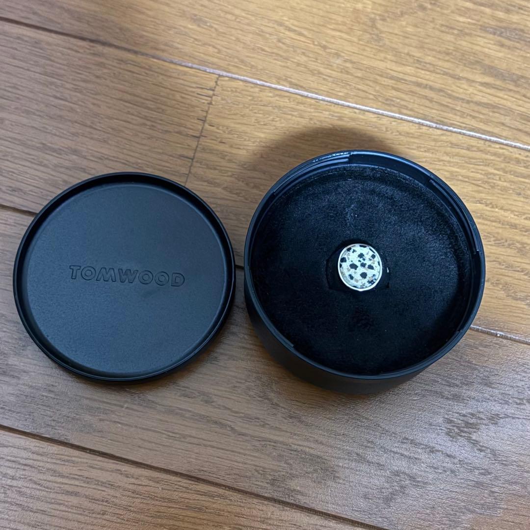 【箱付き美品】TOM WOOD オーバル レオパード　リング　サイズ58